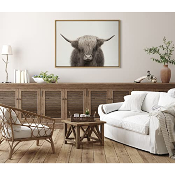 Highland Cow Canvas Wall Art for Home Decor