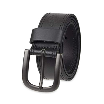Dickies Men's Casual Leather Belt: Timeless Style & Durability in Black, Size 36