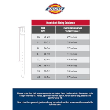 Dickies Men's Casual Leather Belt for Style and Durability