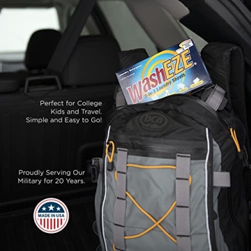 WashEZE Travel Friendly Laundry Sheets for 20 Loads