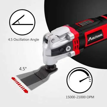 AVID POWER 3.5-Amp Oscillating Tool with Accessories