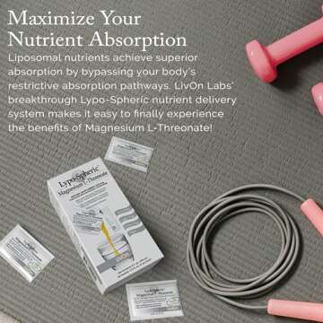 LivOn Laboratories Lypo-Spheric Magnesium L-Threonate - 30 Packets - 77mg Per Packet - Liposome Encapsulated for Maximum Bioavailability - Professionally Formulated - 100% Non-GMO