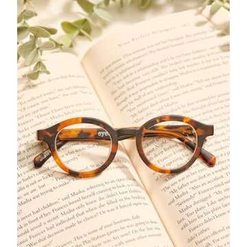 eyebobs TV Party Unisex Premium Readers, Teal Front with Tortoise Temples, 1.25 Magnification