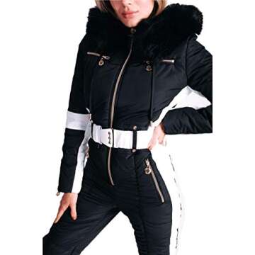 Yousify Women's Waterproof Winter Ski Jumpsuit