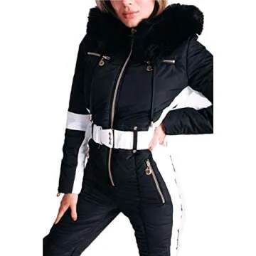 Yousify Women's Waterproof Winter Ski Jumpsuit