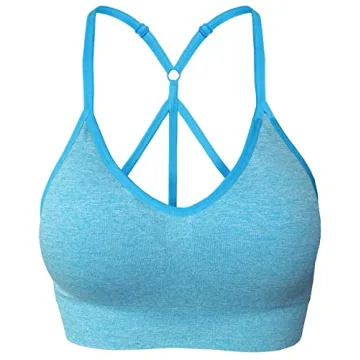 AKAMC Women's Medium Support Sports Bras 3 Pack