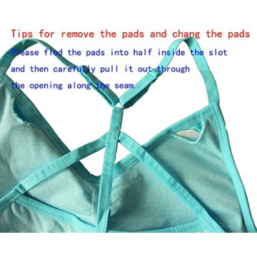 AKAMC Women's Medium Support Sports Bras 3 Pack