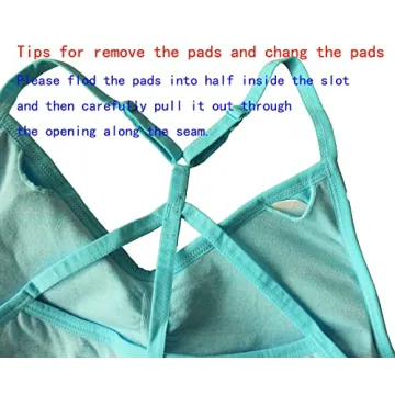 AKAMC Women's Medium Support Sports Bras 3 Pack