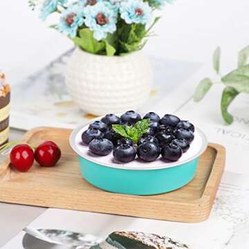 Beasea Mini Pie Pans with Lids - 50 Pack, 4 Inch