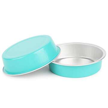 Beasea Mini Pie Pans with Lids - 50 Pack, 4 Inch