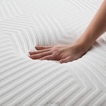 LUCID 12 Inch Latex Hybrid Mattress - Comfort and Support