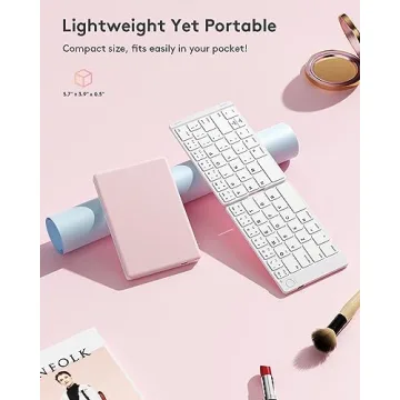 Samsers Foldable Bluetooth Keyboard for Travel and Work