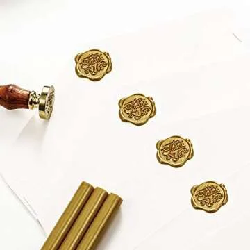 Nuanchu 15 Pcs Glue Gun Sealing Wax Sticks Retro Vintage Sealing Wax Sticks for Wax Seal Stamp and Letter for Wedding Invitations Card Envelope Christmas Holiday Gift Ideas(Bronze)