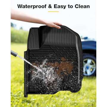 Premium 3W TPE Floor Mats for Chevy Silverado & GMC Sierra