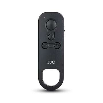 JJC Bluetooth Wireless Remote Control Shutter Release for Canon EOS R100 R50 R R3 R5 R6 II R7 R8 R10 RP M50 M6 Mark II M200 6D Mark II 90D Rebel SL3 SL2 T8i T7i V10 G7X Mark III G5X Mark II SX70HS