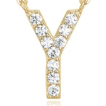 Stylish PAVOI Gold Initial Necklace for Women - Personalize It!