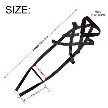 PET ARTIST Dog Sled Weight Pulling Training Harnesses for Large Work Dogs Behaviors Training, Dog Pulling Sledding Harnesses for Weight Pulling,Canicross,Ski-Joring Black
