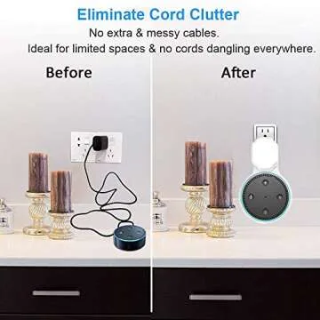 YIHUNION Dot Outlet Wall Mount for Echo 2nd Gen