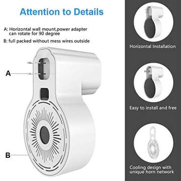 YIHUNION Dot Outlet Wall Mount for Echo 2nd Gen