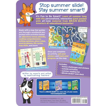 Summer Brain Quest for Grades 2 to 3 Fun Learning Workbook
