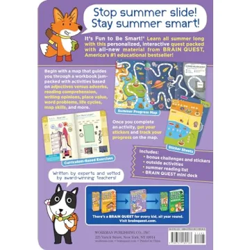Summer Brain Quest for Grades 2 to 3 Fun Learning Workbook