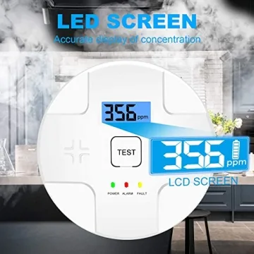 3 Pack Smoke and Carbon Monoxide Detector for Home and Travel