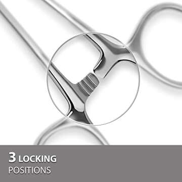 DEXSUR Ultimate Hemostat Set, 6 Piece Ideal for Hobby Tools, Electronics, Fishing and Taxidermy - 8", 6.25" and 5", Stainless Steel, Curved & Straight