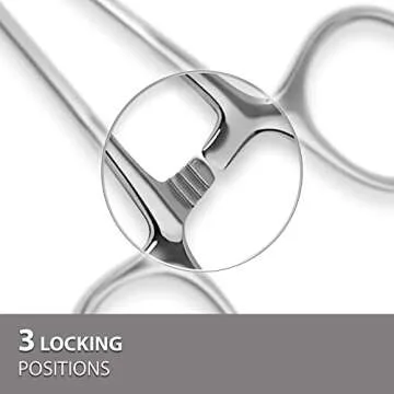 DEXSUR Ultimate Hemostat Set, 6 Piece Ideal for Hobby Tools, Electronics, Fishing and Taxidermy - 8", 6.25" and 5", Stainless Steel, Curved & Straight