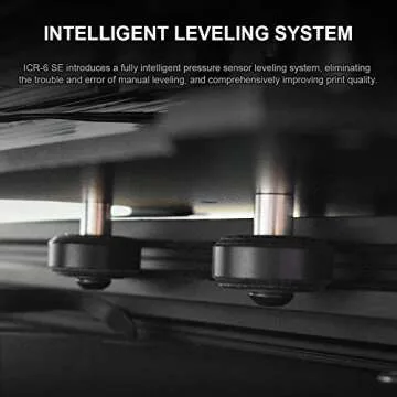 Creality 3D Printer CR 6 SE Leveling-Free, Silent Motherboard, Meanwell Power Supply, Tempered Glass Plate and Dual Z-axis 235 x 235 x 250 mm for Hobbyists Designers and Home Users