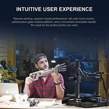 Creality 3D Printer CR 6 SE Leveling-Free, Silent Motherboard, Meanwell Power Supply, Tempered Glass Plate and Dual Z-axis 235 x 235 x 250 mm for Hobbyists Designers and Home Users