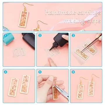 Arricraft 40 Pcs Alloy Bezel Pendants for DIY Jewelry