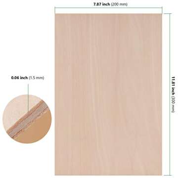 HAKZEON Balsa Wood Sheets for Creative Projects