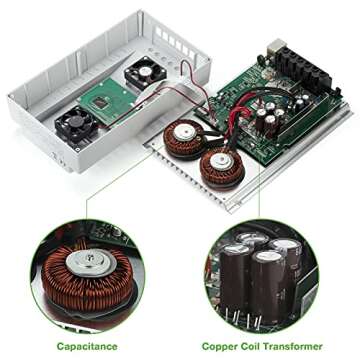 OOYCYOO MPPT Charge Controller 100 amp 12V/24V Auto, 100A Solar Panel Charge Regulator with Blacklight LCD Display Max 100V for Lead-Acid Sealed Gel AGM Flooded Lithium Battery