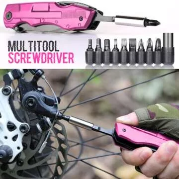 Gifts for Women Wife Best Friend Girlfriend Her, Pin-k Multitool Knife - Christmas Birthday Gifts for Women, Anniversary, Bridesmaid Gifts, Gifts for Women Who Have Everything, Mothers Day Gifts