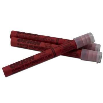 Orion Safety Products 3153-08 3-15 Minute Road Flares (1 Pack of 3 Flares)- Model # 3153-08