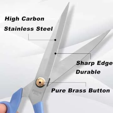 Versatile ATO-DJCX Fabric Sewing Scissors for All Ages