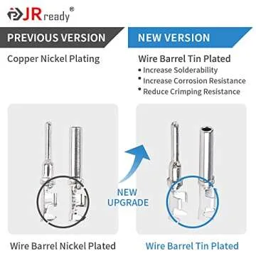 JRready 604PCS DT Deutsch Connector Kit, 2 3 4 6 8 12 Pin Gray DT Connectors, Size 16 Stamped Formed Contacts(14-18AWG)/ DT Connector Removal Tool, ST6315 Deutsch pin Connector kit.