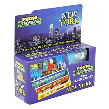New York 35mm Disposable Film Camera with Flash - 24 Exposures