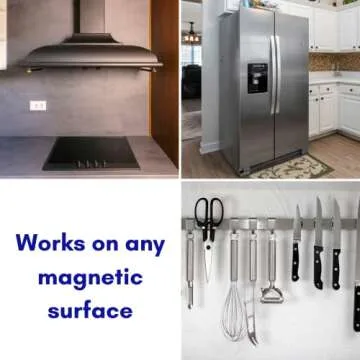 Magnetic Glass Spice Rack With Hexagon Jars - 15 Pack