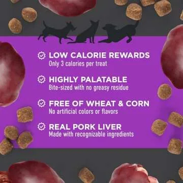 Cloud Star Tricky Trainers Soft & Chewy Dog Training Treats 14 oz Pouch, Liver Flavor, Low Calorie Behavior Aid with 360 treats