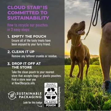 Cloud Star Tricky Trainers Soft & Chewy Dog Training Treats 14 oz Pouch, Liver Flavor, Low Calorie Behavior Aid with 360 treats