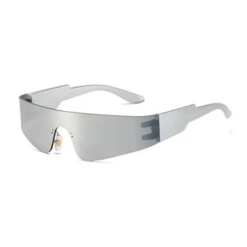 DUPER Y2K Futuristic Sunglasses for Women - UV400 Cyberpunk Style