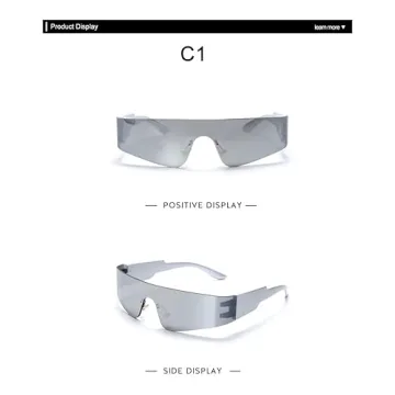 DUPER Y2K Futuristic Sunglasses UV400 Cyberpunk Women