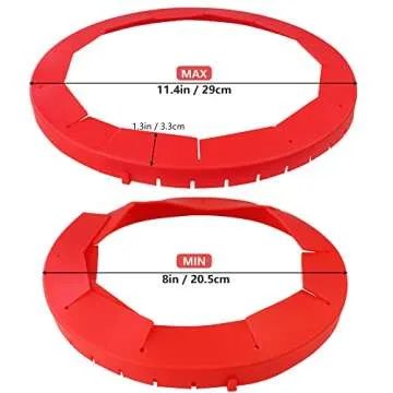 Adjustable Silicone Pie Crust Shield - NAIHOD 2 Pack