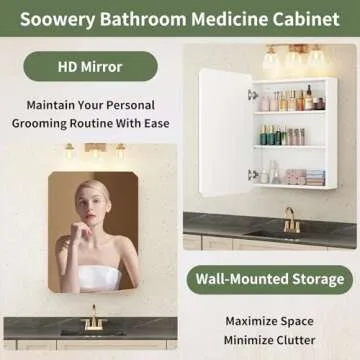 Elegant 20x26 Bathroom Medicine Cabinet with Storage