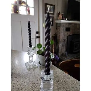 7" Spiral Beeswax Tapers (set of 2)