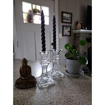 7" Spiral Beeswax Tapers (set of 2)