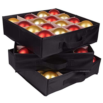 ProPik Christmas Ornament Storage Box for 48 Ornaments