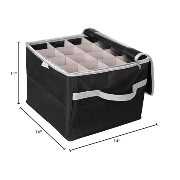 ProPik Christmas Ornament Storage Box for 48 Ornaments