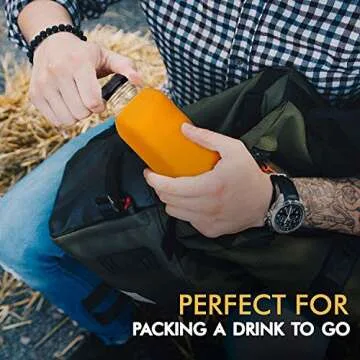 16oz BPA-Free Plastic Juice Bottles with Caps for Meal Prep